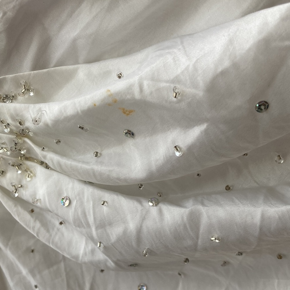 Strapless Rhinestone Wedding Dress - Picture 5 of 10